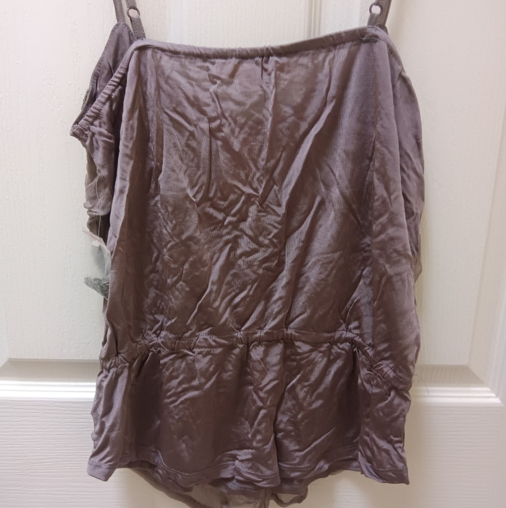 Forever 21 Dark Grey Beaded Woven Tank Top, Medium, New With Tag - Picture 8 of 9